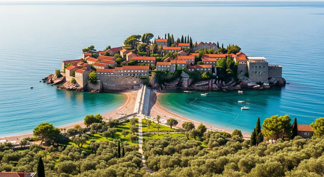 Sveti Stefan isla exclusiva qué ver en Budva Montenegro