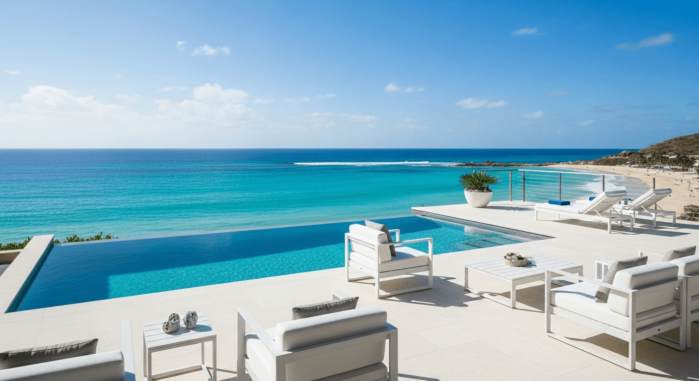 Santuario Privado en las Antillas Villa exclusiva con piscina infinita en un viaje de lujo a St. Barth