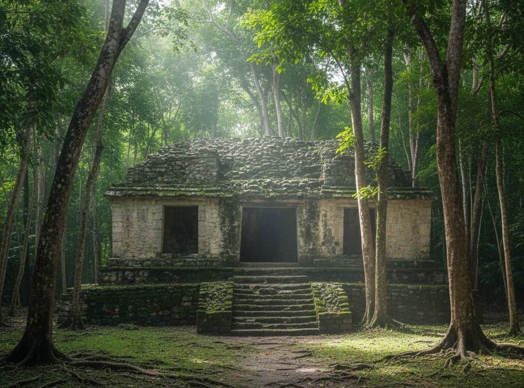 San Gervasio - Santuario Maya de Ixchel Ruinas mayas San Gervasio Cozumel templo Ixchel selva tropical